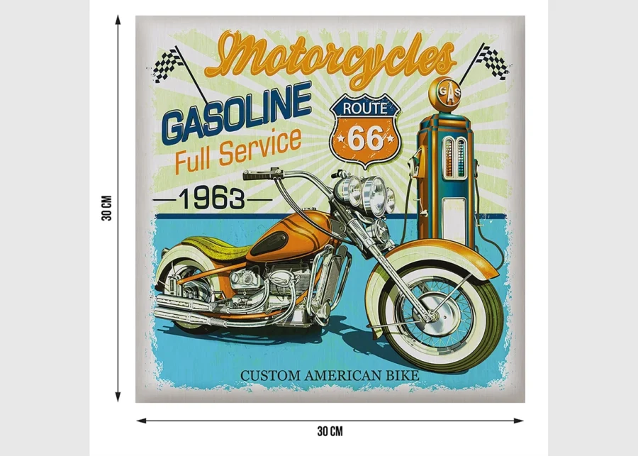 Wall Stickers USA Moto, 30 x 30 cm, SS 3851 - Image 3
