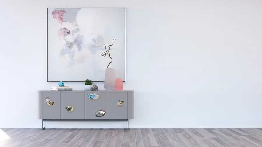 Wall Stickers Butterflies on Stones, 30 x 30 cm, SS 3853 - Image 3