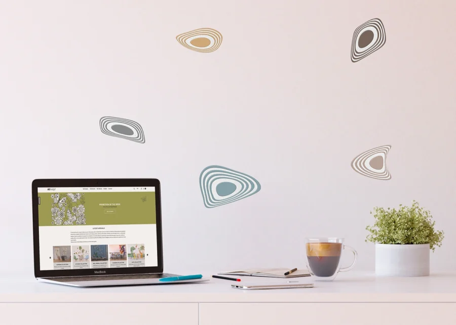 Wall Stickers Abstract Semy Color, 30 x 30 cm, SS 3857 - Image 2