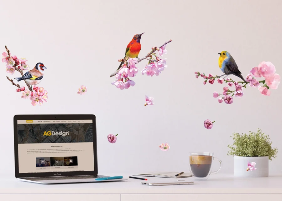 Wall Stickers Birds, 30 x 30 cm, SS 3881 - Image 2