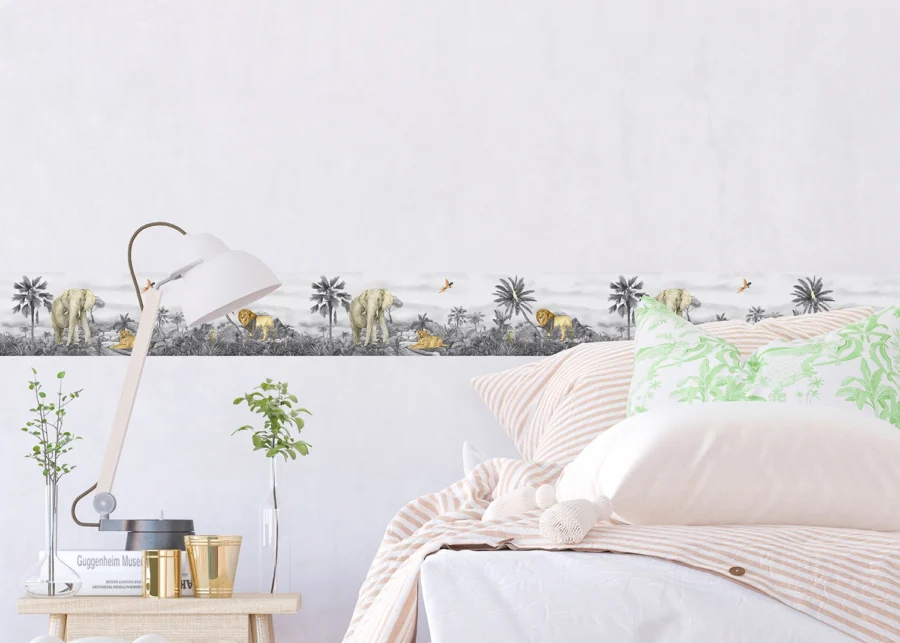 Wall Border Jungle B/W | 5 m x 13.8 cm | WBD 8179 - Image 5