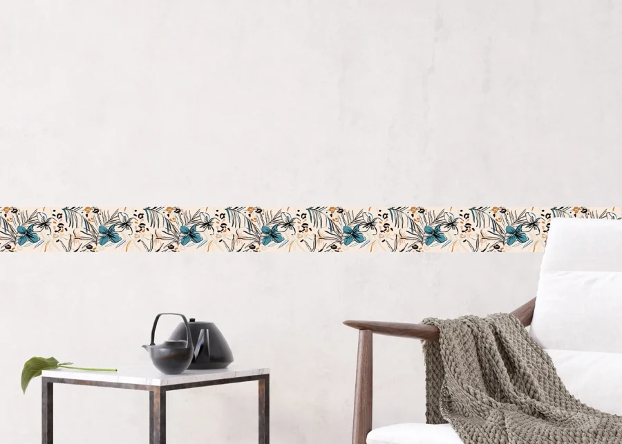 Wall Border Tender Floral | 5 m x 13.8 cm | WB 8249 - Image 6