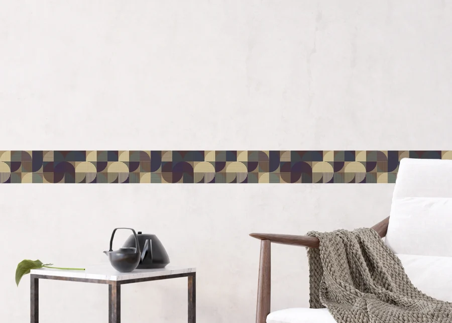 Wall Border Twisted Paths | 5 m x 13.8 cm | WB 8433 - Image 3