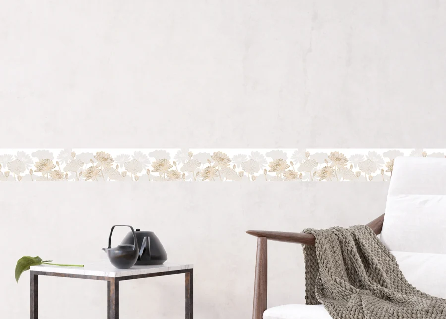 Wall Border Gold Edging | 5 m x 13.8 cm | WB 8437 - Image 3