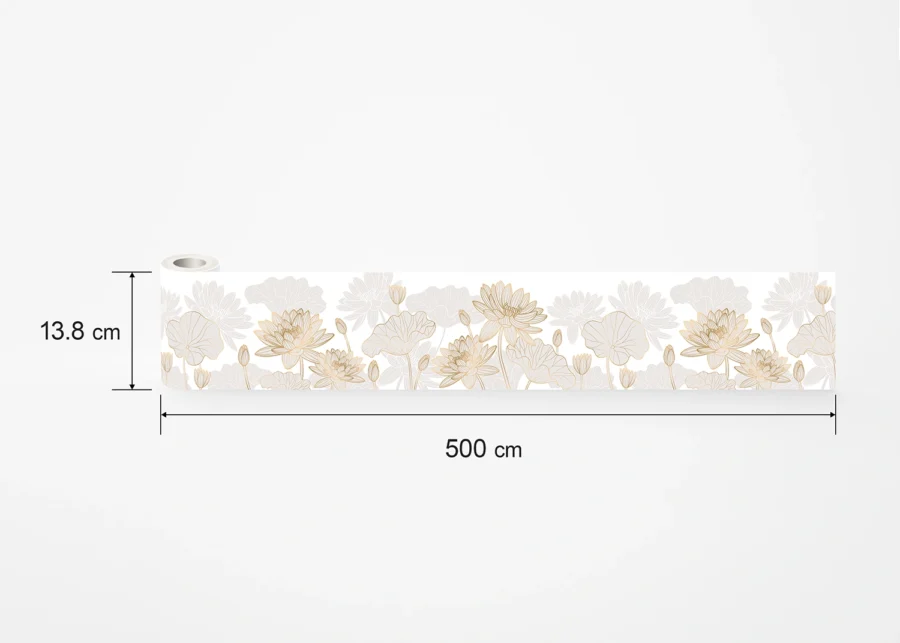 Wall Border Gold Edging | 5 m x 13.8 cm | WB 8437 - Image 8