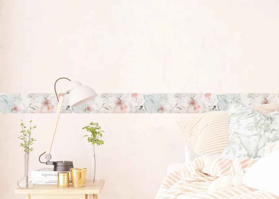 Wall Border Watercolor Flowers | 5 m x 13.8 cm | WB 8439 - Image 4