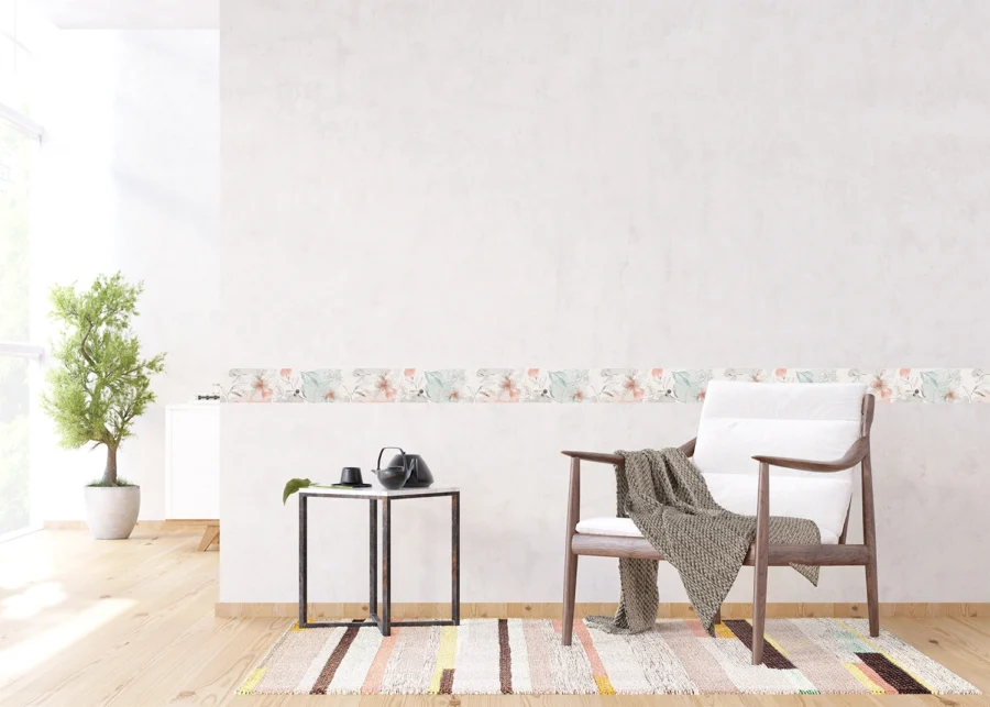 Wall Border Watercolor Flowers | 5 m x 13.8 cm | WB 8439 - Image 2