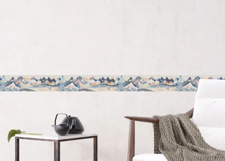 Wall Border Tranquil Landscape | 5 m x 13.8 cm | WB 8415 - Image 2