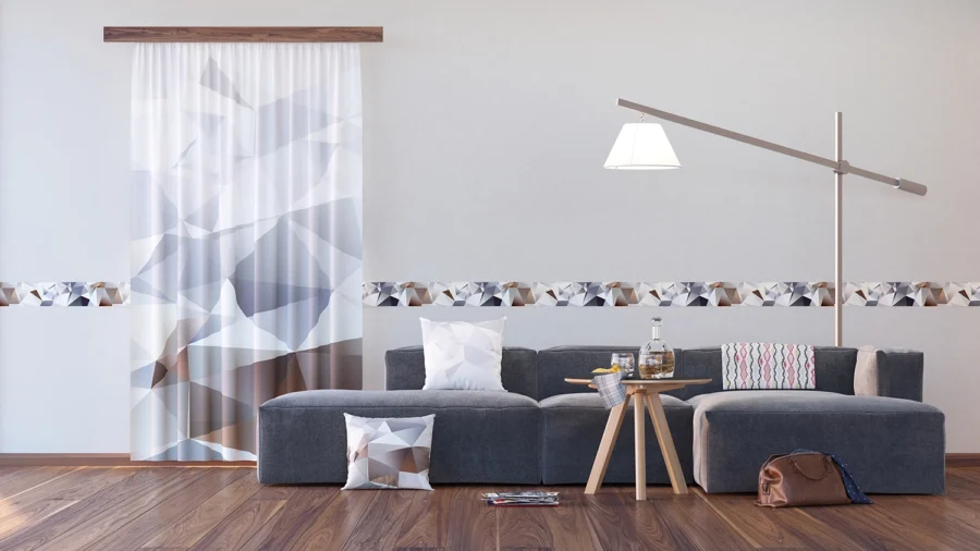 Wall Border Fragmented Abstraction | 5 m x 13.8 cm | WB 8213 - Image 2