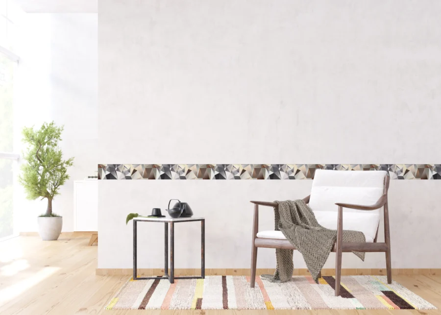 Wall Border Fragmented Abstraction | 5 m x 13.8 cm | WB 8213 - Image 3