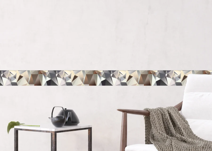 Wall Border Fragmented Abstraction | 5 m x 13.8 cm | WB 8213 - Image 6