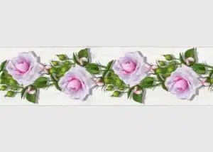 Samolepící bordura na zeď Květy | 5 m x 13.8 cm | WB 8229