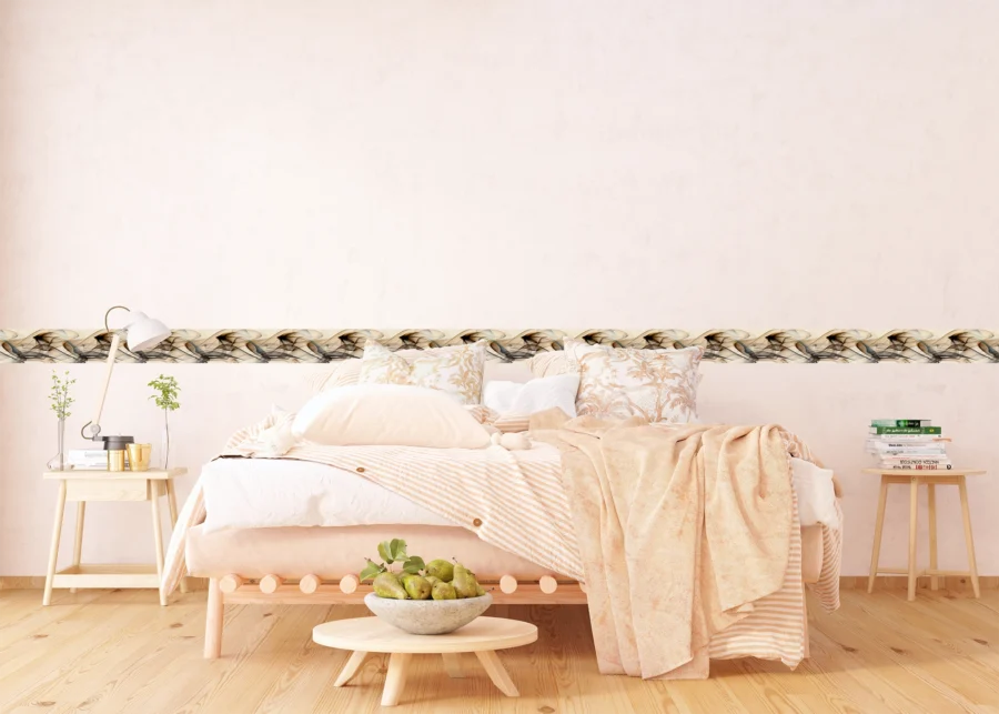 Wall Border Beige Flowing Smoke | 5 m x 13.8 cm | WB 8243 - Image 7