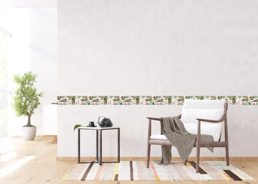 Wall Border Exotic Wildlife | 5 m x 13.8 cm | WB 8263 - Image 2