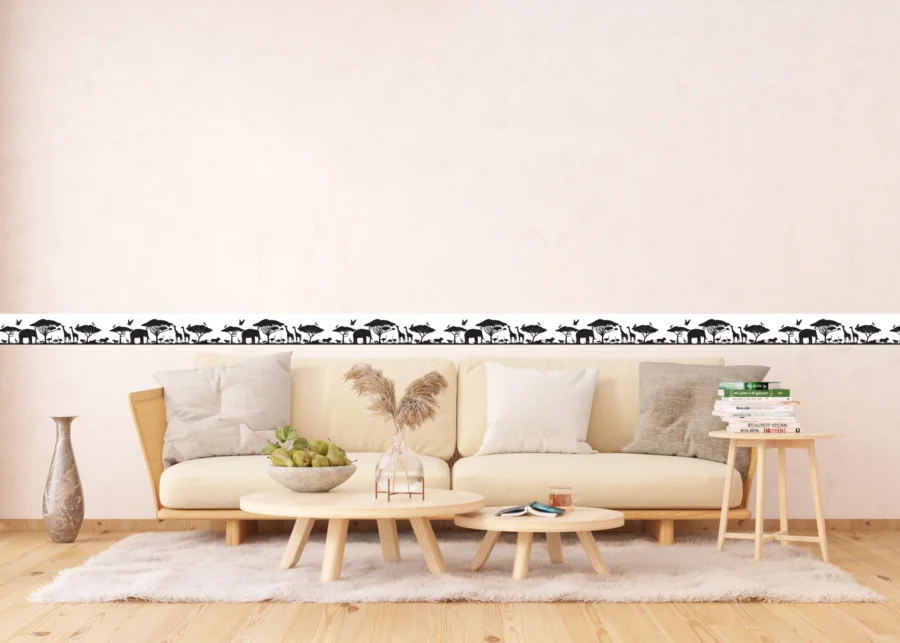 Wall Border Safari Silhouette | 5 m x 13.8 cm | WB 8267 - Image 3