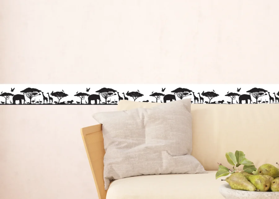 Wall Border Safari Silhouette | 5 m x 13.8 cm | WB 8267 - Image 4