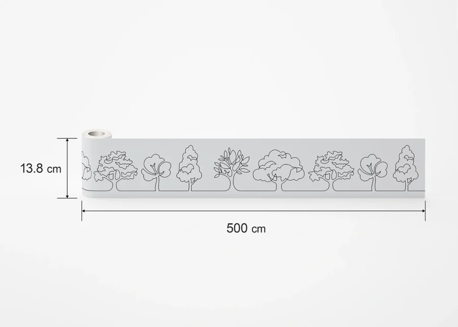 Wall Border Tree Calligraphy | 5 m x 13.8 cm | WB 8281 - Image 7