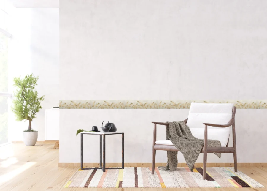 Wall Border Pampas Abstraction | 5 m x 13.8 cm | WB 8291 - Image 2