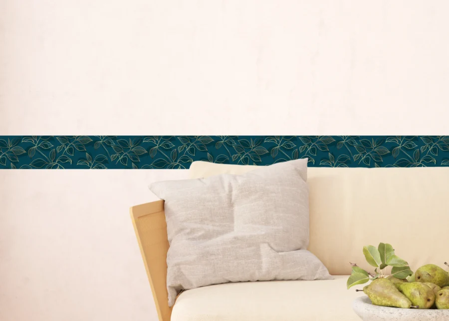 Wall Border Gilded Foliage | 5 m x 13.8 cm | WB 8403 - Image 4
