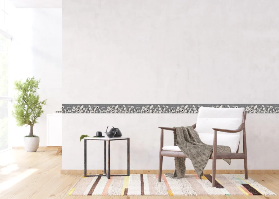 Wall Border Blossom Sketch | 5 m x 13.8 cm | WB 8411 - Image 2