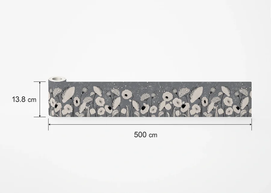 Wall Border Blossom Sketch | 5 m x 13.8 cm | WB 8411 - Image 7